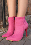 Scarpax Blan Fuşya Süet Topuklu Bot