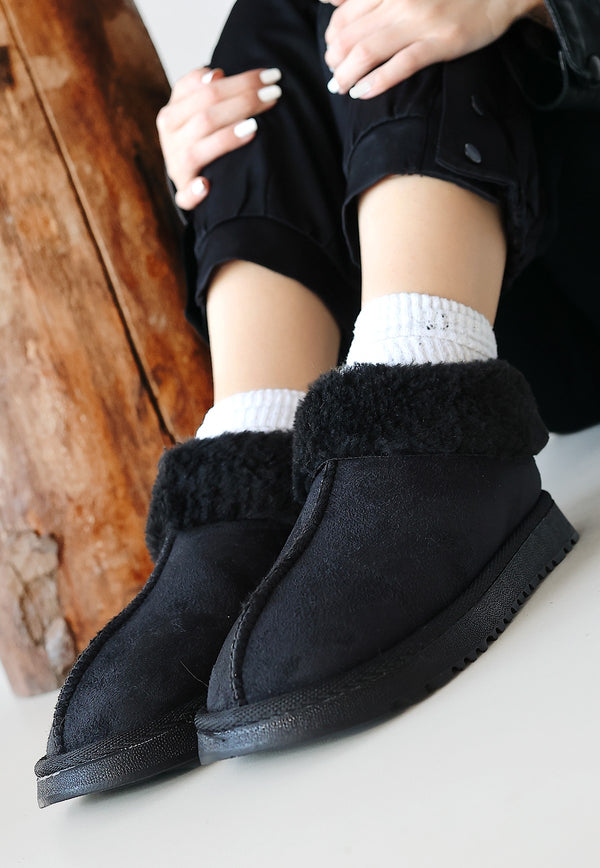 Scarpax Abby Siyah Süet Bot