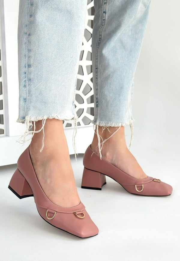 Scarpax Cande Pudra Cilt Topuklu Ayakkabı