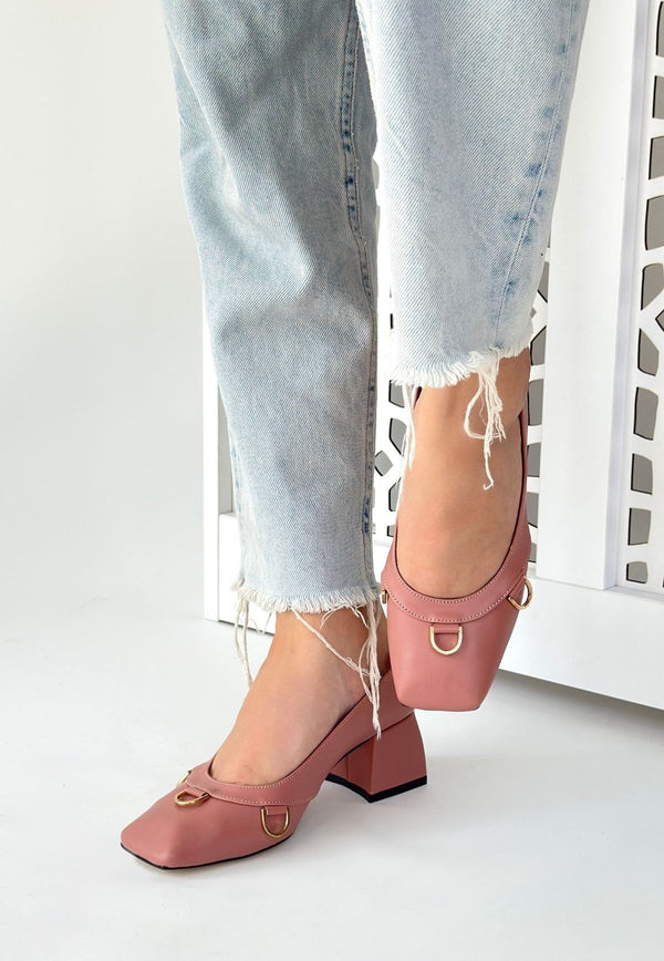 Scarpax Cande Pudra Cilt Topuklu Ayakkabı