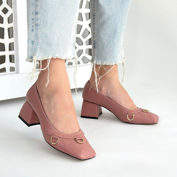 Scarpax Cande Pudra Cilt Topuklu Ayakkabı