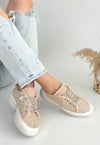 Scarpax Guji Bej Kot Bağcıklı Spor Ayakkabı