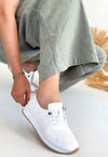Scarpax Tone Beyaz Cilt Bağcıklı Spor Ayakkabı