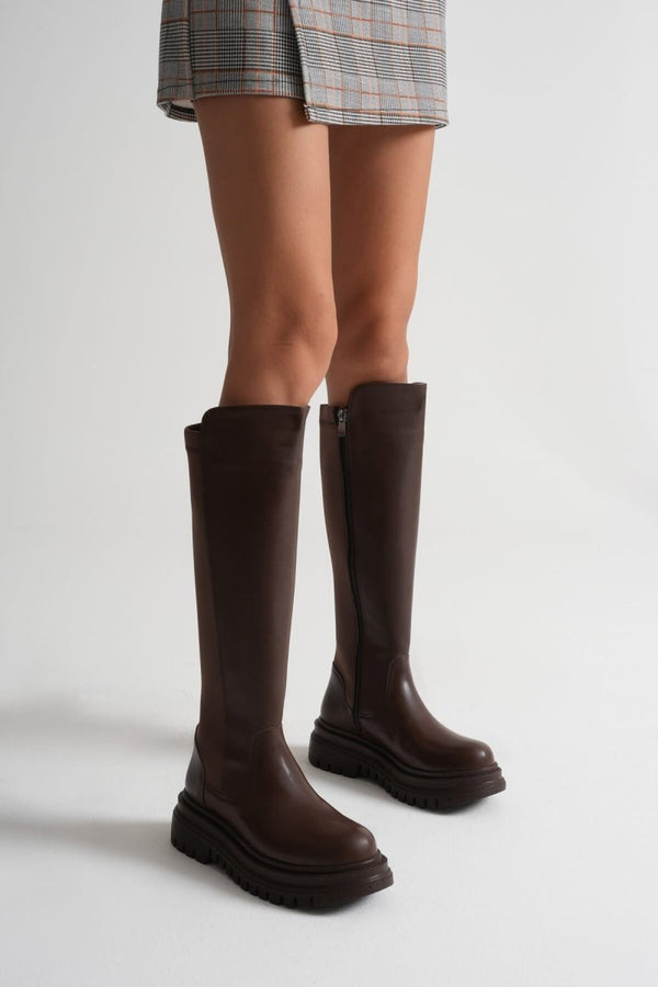 Scarpax Agni Kadın Günlük Acı Kahve Çizme