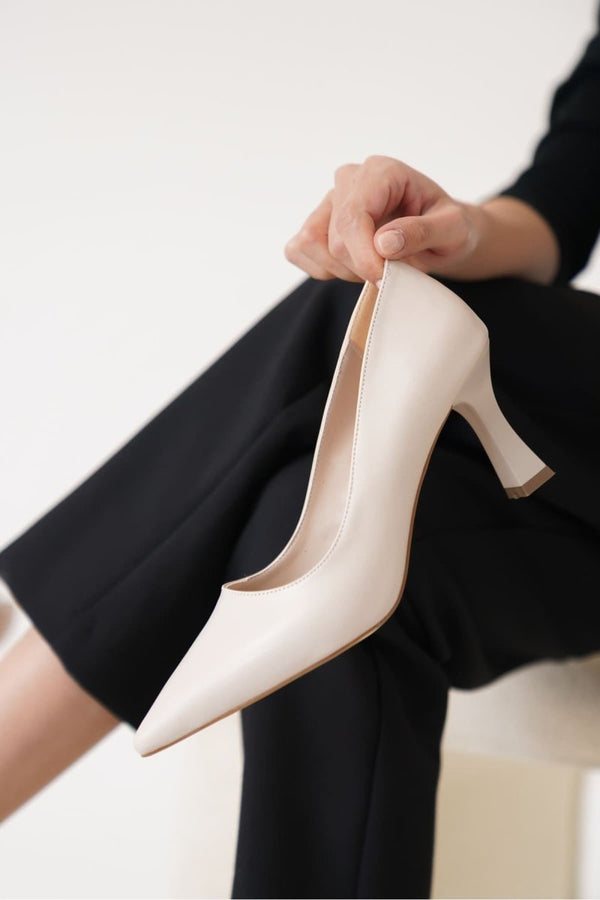 Scarpax Alexandra Kadın Bej Stiletto