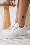 Scarpax Alice Beyaz Kadın Gizli Topuklu Sneaker