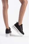 Scarpax Alice Siyah Kadın Gizli Topuklu Sneaker