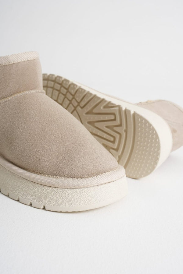 Scarpax Alina Kadın Bej Kışlık Kürklü Bot