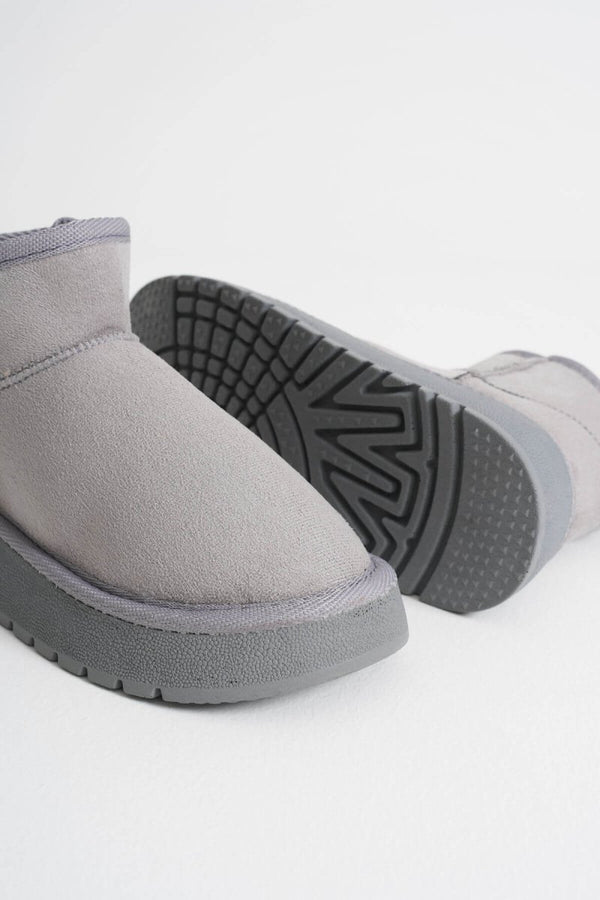 Scarpax Alina Kadın Gri Kışlık Kürklü Bot