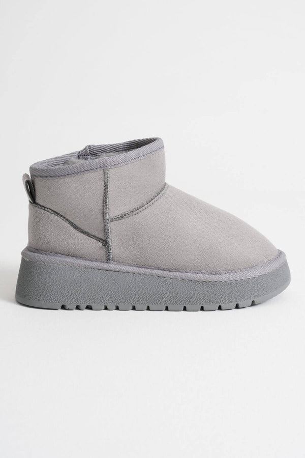 Scarpax Alina Kadın Gri Kışlık Kürklü Bot