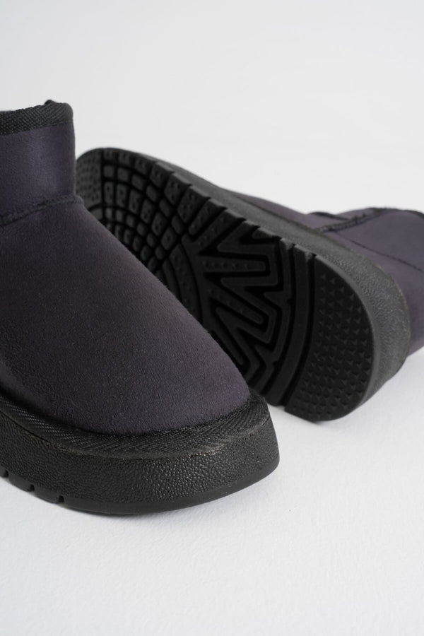 Scarpax Alina Kadın Siyah Kışlık Kürklü Bot