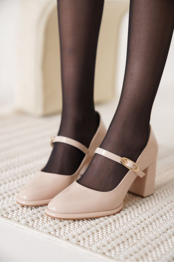 Scarpax Alis Bej Kadın Topuklu Ayakkabı