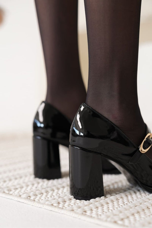 Scarpax Alis Siyah Kadın Topuklu Ayakkabı