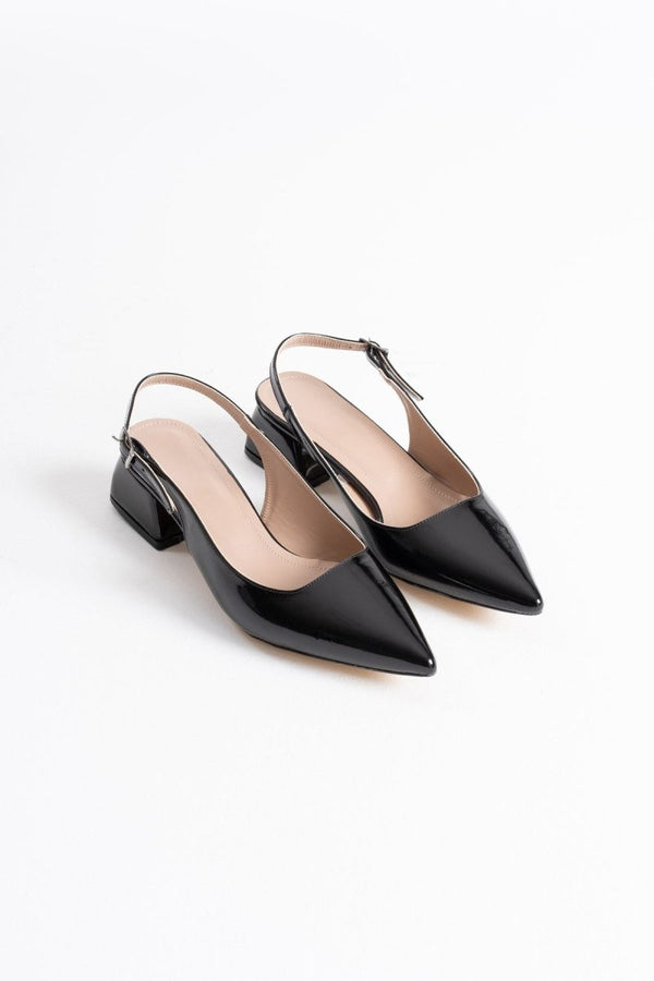 Scarpax Allien Siyah Rugan Kadın Ayakkabı