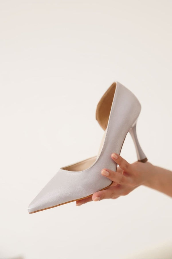 Scarpax Angela Kadın Gümüş Topuklu Ayakkabı