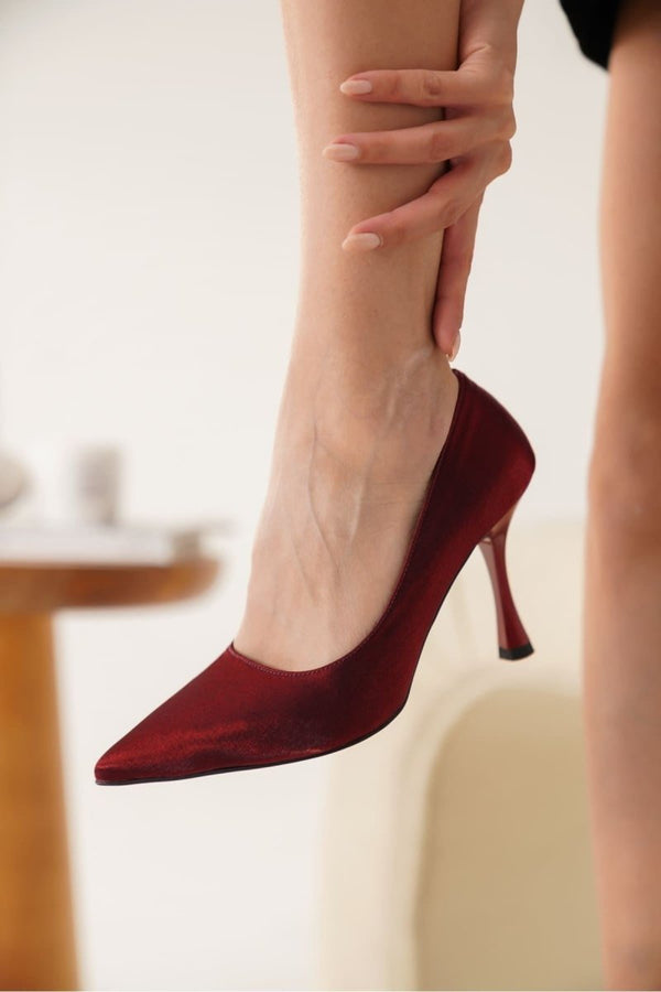 Scarpax Angela Kadın Kırmızı Topuklu Ayakkabı