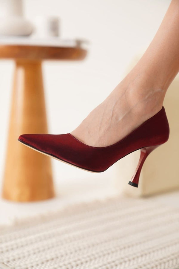 Scarpax Angela Kadın Kırmızı Topuklu Ayakkabı