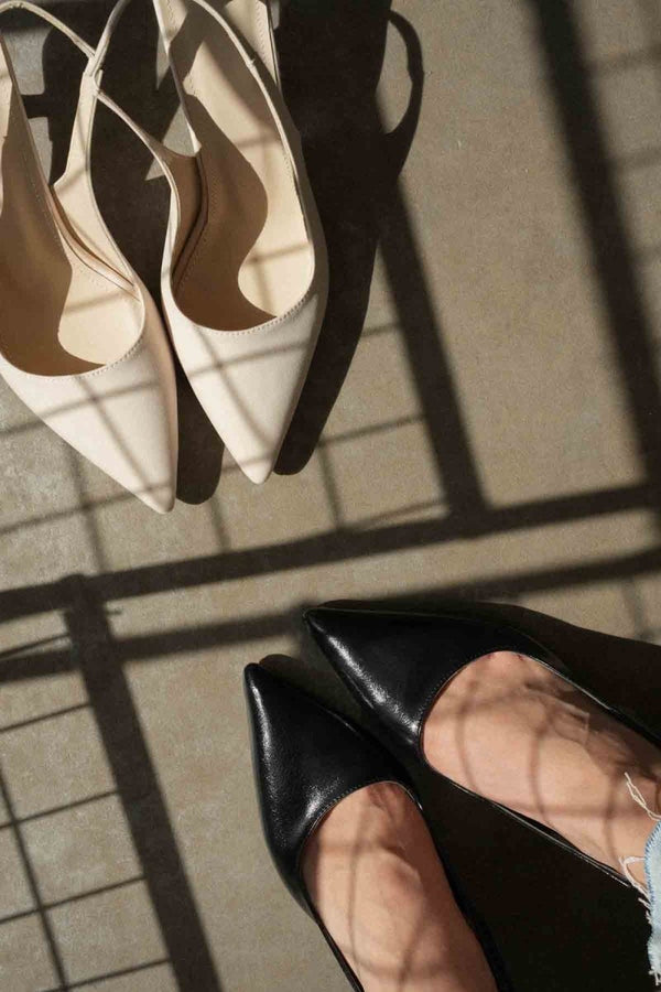 Scarpax Angelica Kadın Bej Saten Topuklu Ayakkabı