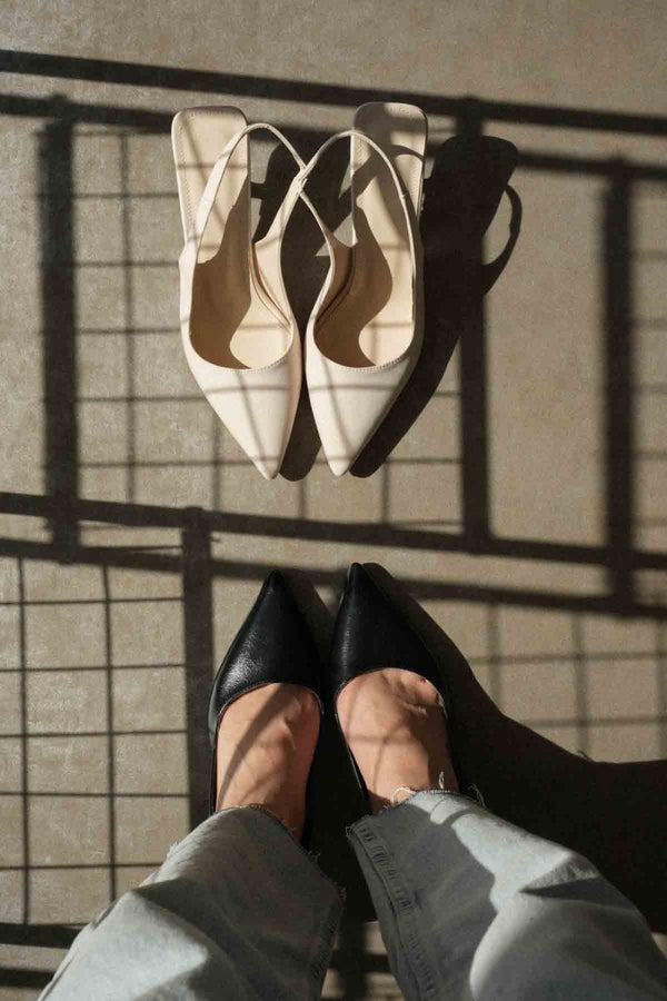 Scarpax Angelica Kadın Bej Saten Topuklu Ayakkabı