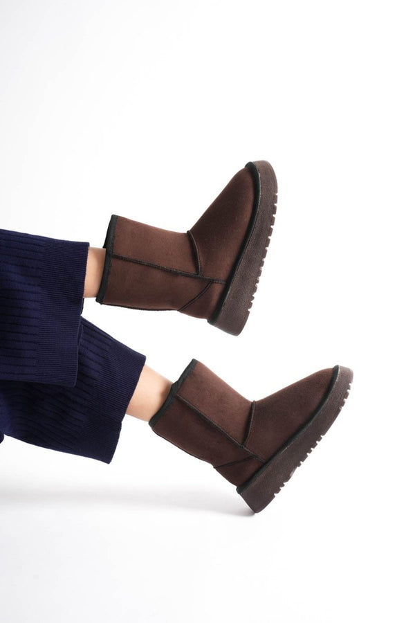 Scarpax Anisa Kadın Acı Kahve Kışlık Kürklü Bot