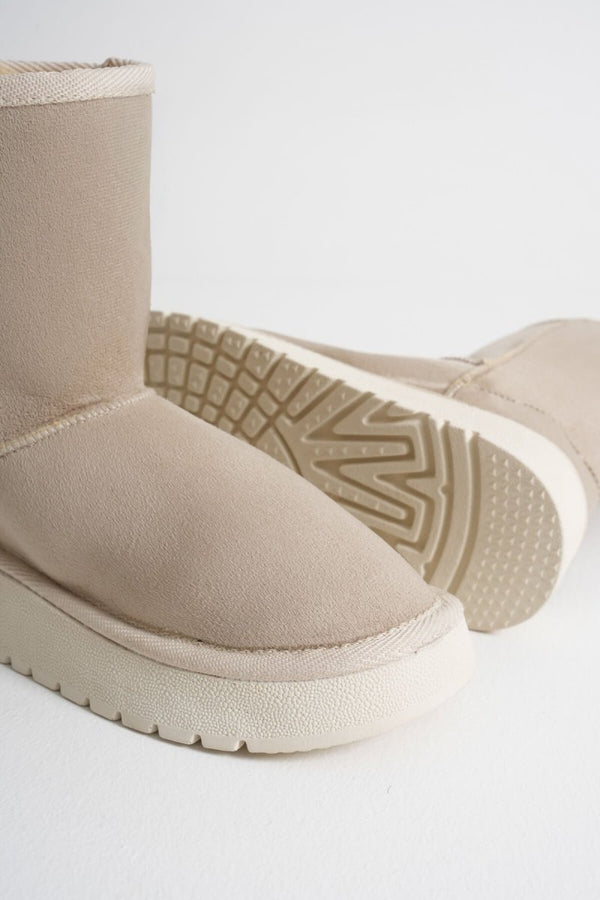 Scarpax Anisa Kadın Bej Kışlık Kürklü Bot