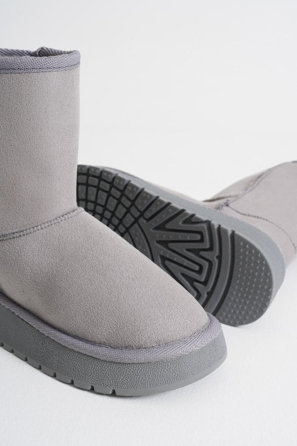 Scarpax Anisa Kadın Gri Kışlık Kürklü Bot
