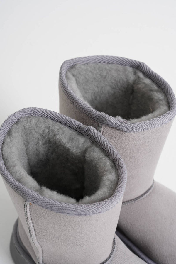 Scarpax Anisa Kadın Gri Kışlık Kürklü Bot