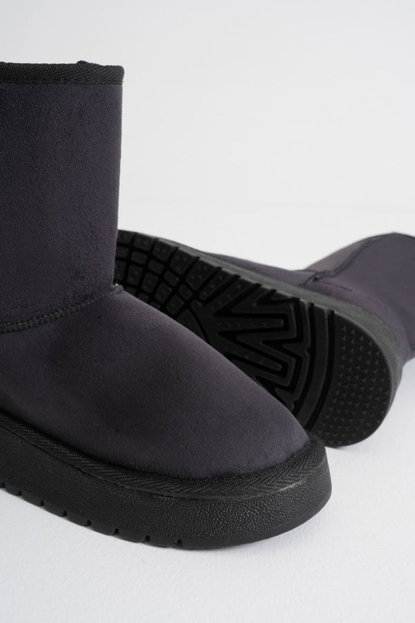 Scarpax Anisa Kadın Siyah Kışlık Kürklü Bot