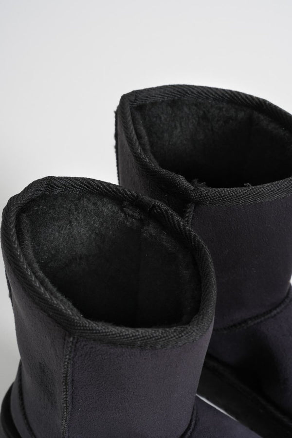 Scarpax Anisa Kadın Siyah Kışlık Kürklü Bot