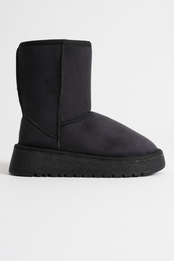 Scarpax Anisa Kadın Siyah Kışlık Kürklü Bot