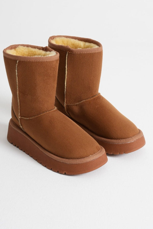 Scarpax Anisa Kadın Taba Kışlık Kürklü Bot