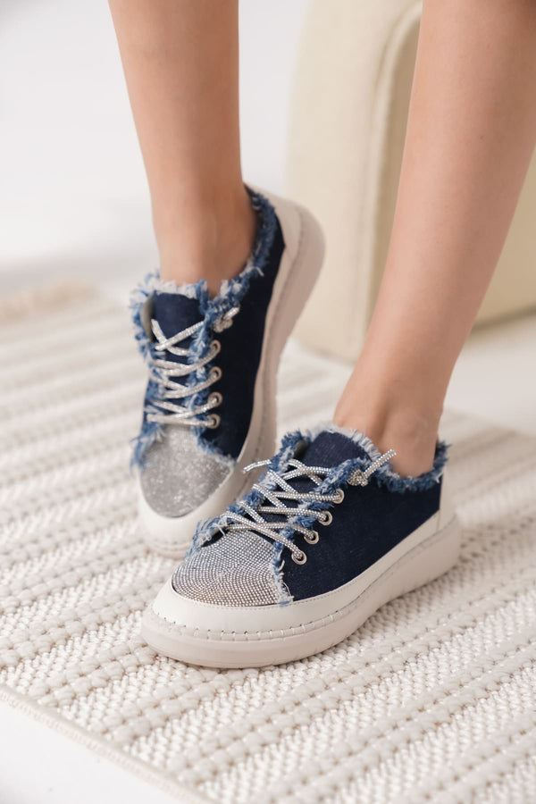 Scarpax Ankle Lacivert Kadın Günlük Ayakkabı - SCARPAX