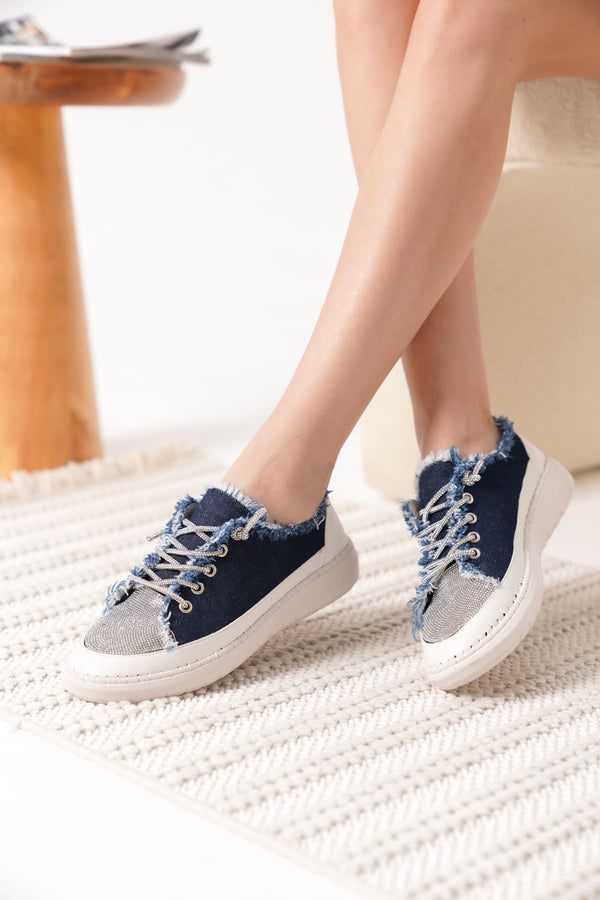 Scarpax Ankle Lacivert Kadın Günlük Ayakkabı - SCARPAX