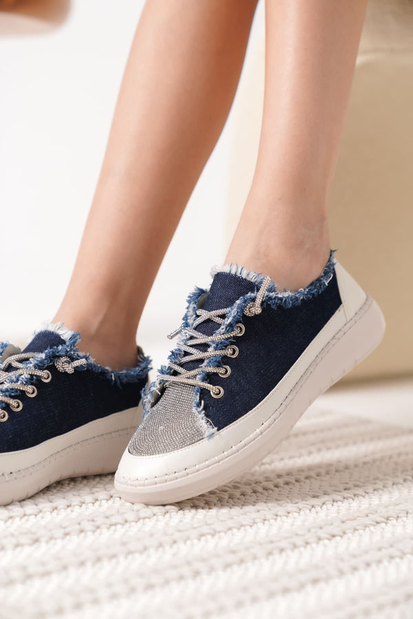 Scarpax Ankle Lacivert Kadın Günlük Ayakkabı - SCARPAX