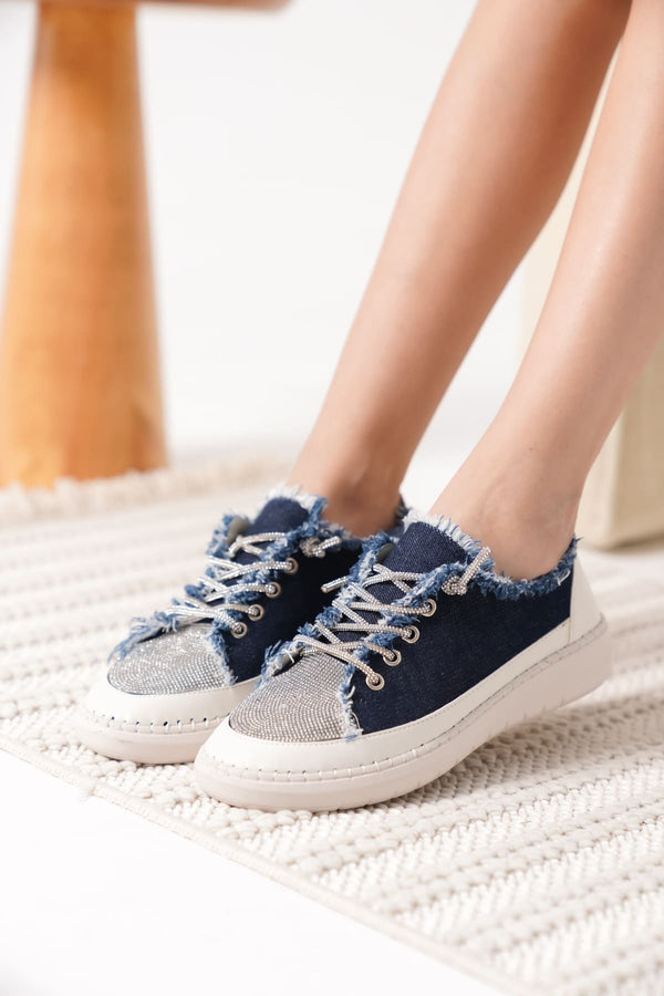 Scarpax Ankle Lacivert Kadın Günlük Ayakkabı - SCARPAX