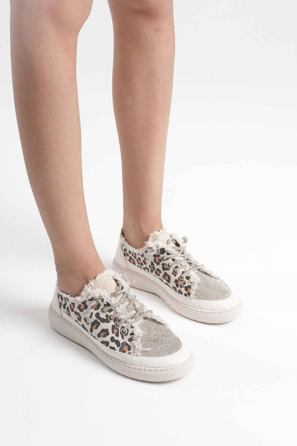 Scarpax Ankle Leopar Kadın Günlük Ayakkabı - SCARPAX