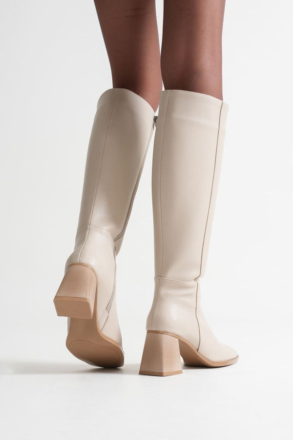 Scarpax Arden Kadın Bej Kışlık Çizme