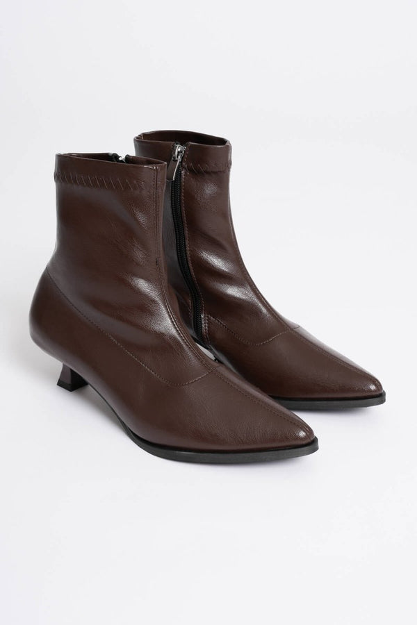 Scarpax Ariana Kadın Acı Kahve Topuklu Bot