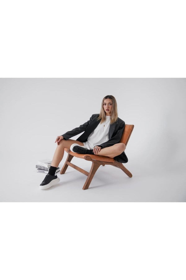 Scarpax Bella Siyah Beyaz Kadın Spor Ayakkabı