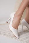 Scarpax Blade Mat Beyaz Kadın Stiletto