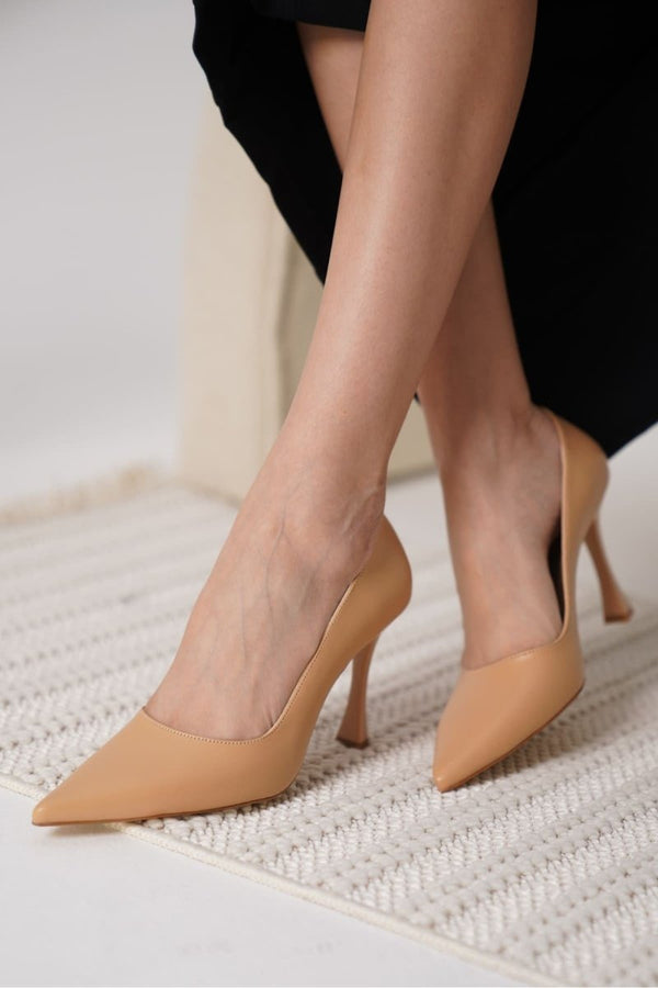 Scarpax Blade Nude Cilt Kadın Stiletto