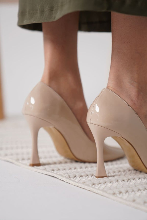 Scarpax Blade Nude Rugan Kadın Stiletto