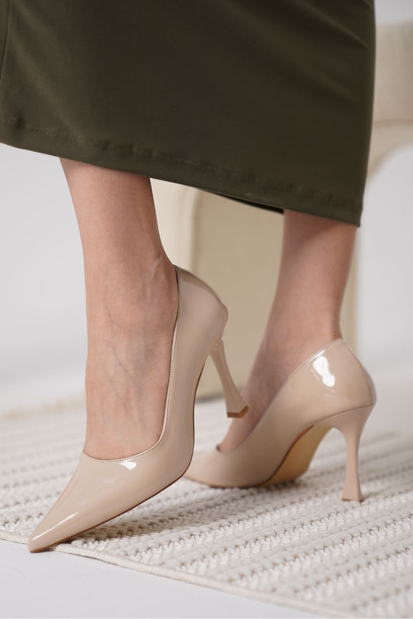 Scarpax Blade Nude Rugan Kadın Stiletto - SCARPAX
