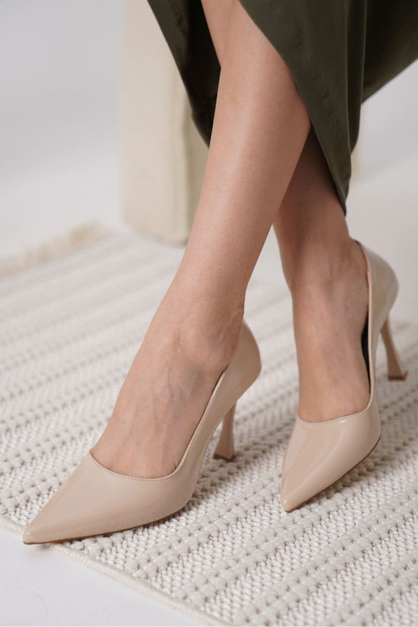 Scarpax Blade Nude Rugan Kadın Stiletto