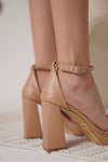 Scarpax Blaire Kadın Nude Topuklu Sandalet
