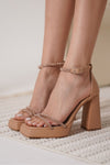 Scarpax Blaire Kadın Nude Topuklu Sandalet