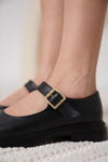Scarpax Briana Siyah Gunluk Mary Jane Ayakkabı