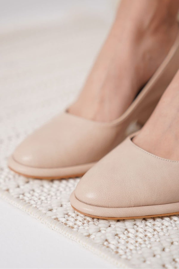 Scarpax Candie Nude Cilt Kadın Stiletto