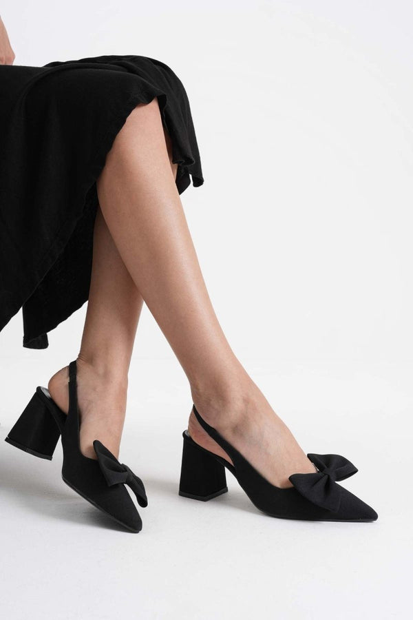 Scarpax Candy Siyah Kadın Topuklu Ayakkabı