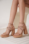 Scarpax Carmen Kadın Nude Topuklu Sandalet